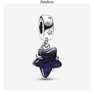 Pandora Celestial Galaxy Star Murano Dangle Charm